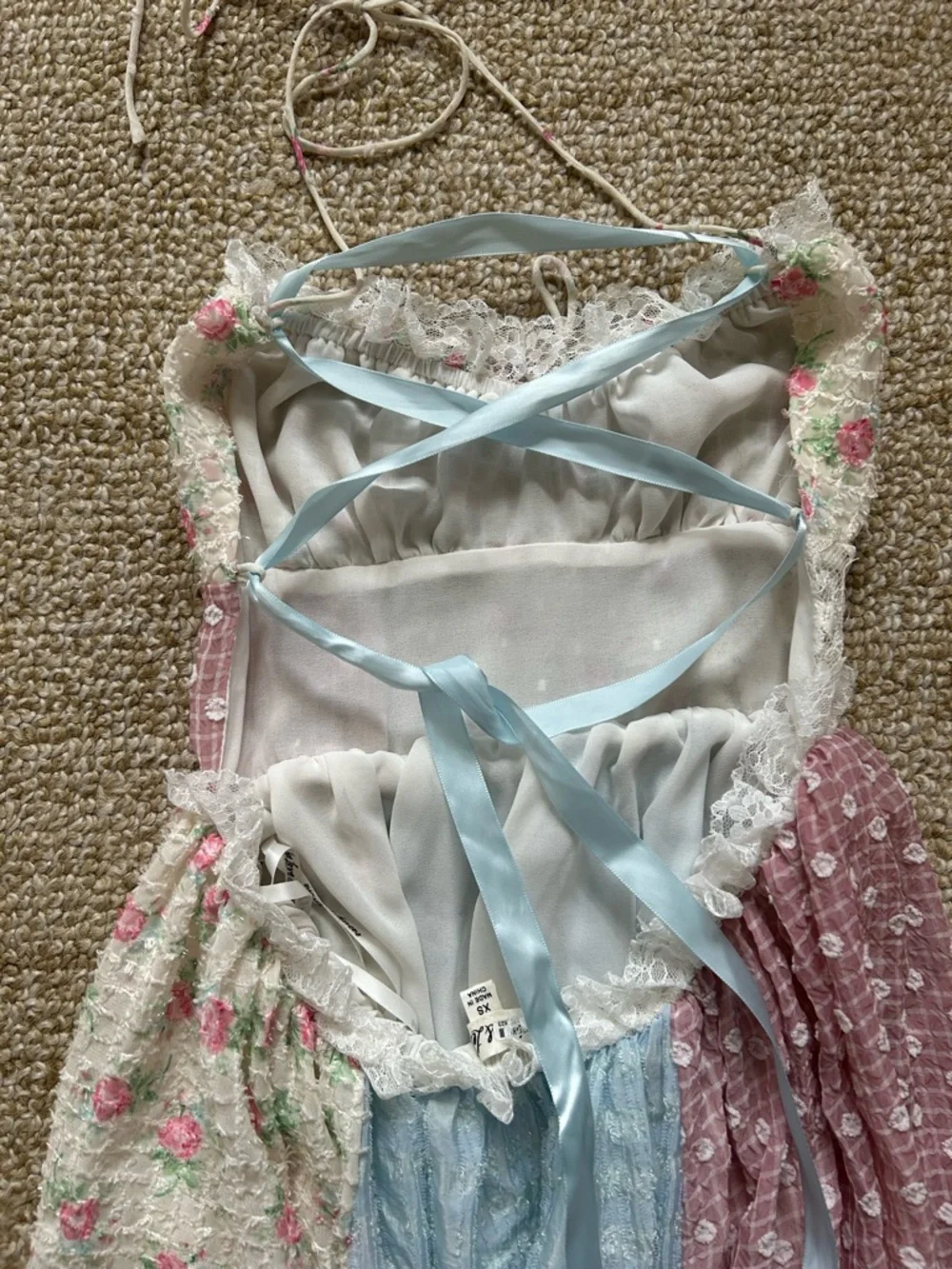 For Love & Lemons Elula Maxi Patchwork Dress - Picture 11 of 15